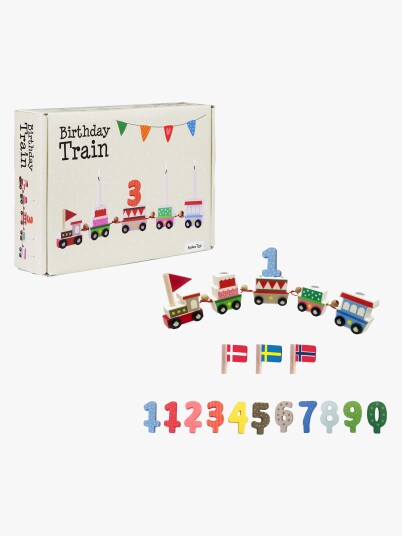 Barbo Toys Birthday Train Scandinavia - (Se, No And Dk Flag) - Multi/patterned - ONE SIZE
