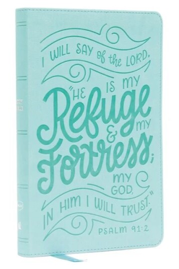 Nkjv, Thinline Youth Edition Bible, Verse Art Cover Collection, Leathersoft, Teal, Red Letter, Comfo Av Thomas Nelson