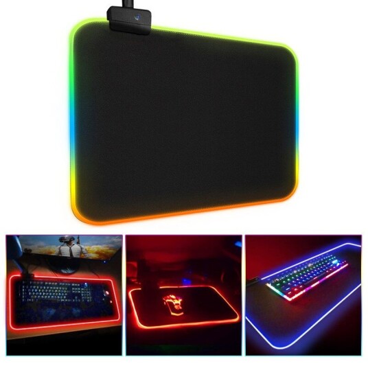 Generic Gaming Musematte Med Led Lys - 30x25cm - Rgb Generic Gaming Musematte Med Led Lys - 30x25cm - Rgb