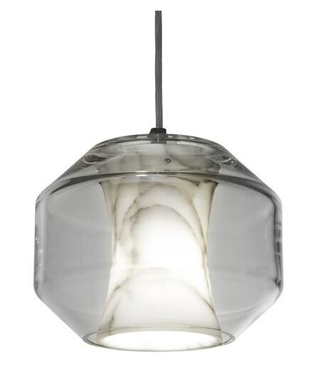 Lee Broom Chamber Light Taklampe Liten Carrara Marble/Krystall Lee Broom Chamber Light Taklampe Liten Carrara Marble/Krystall