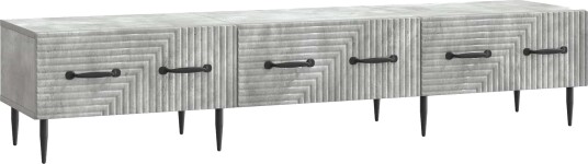 TV skap med skuff Betonggrå 147 x 34,5 x 30 cm Konstruert tre TV skap med skuff Betonggrå 147 x 34,5 x 30 cm Konstruert tre