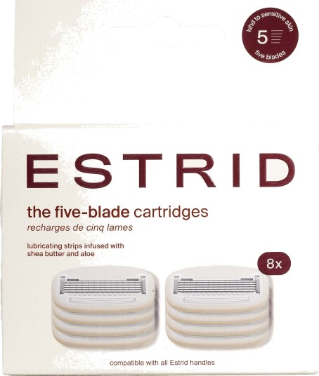 Estrid The Five-blade Cartridges XL 8 stk Estrid The Five-blade Cartridges XL 8 stk