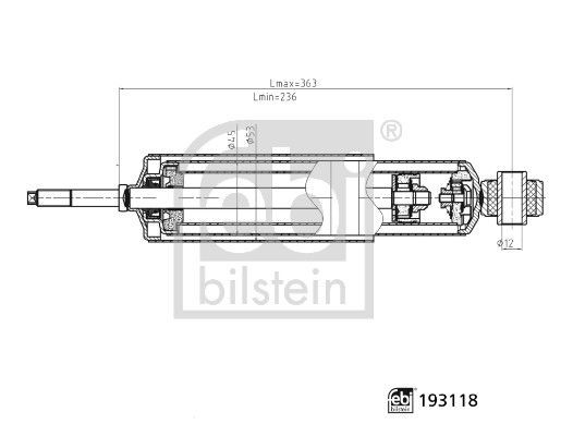 Støtdemper FEBI BILSTEIN 193118