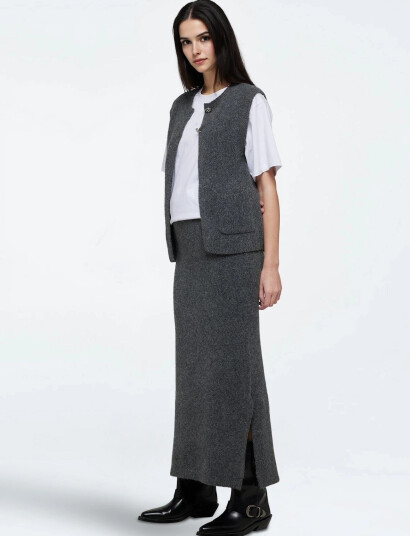 Moves Bibi Skirt 2579 - Grey - S Moves Bibi Skirt 2579 - Grey - S