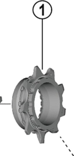 Shimano XTR M9200 lock ring og klinge 9T 12 gears kassette