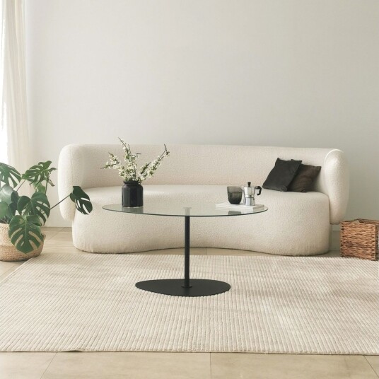 Svanabyn Sofabord 90 cm - Svart