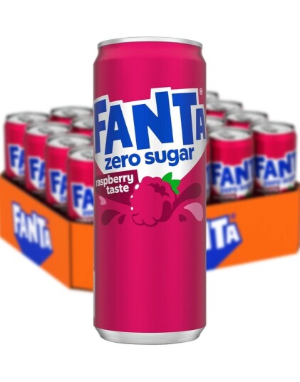 20 stk Sukkerfri Fanta Bringebær   Helt Brett 20x330
