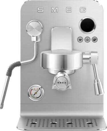 Smeg Minipro Espressomaskin Hvit 1,7L med Melkeskummer EMC02WHMEU Smeg Minipro Espressomaskin Hvit 1,7L med Melkeskummer EMC02WHMEU