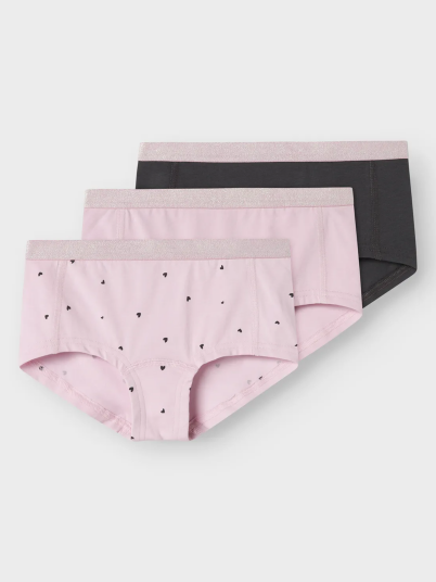 Name It Hipster 3 Pack Winsome Hearts Rosa 116 Name It Hipster 3 Pack Winsome Hearts Rosa 116