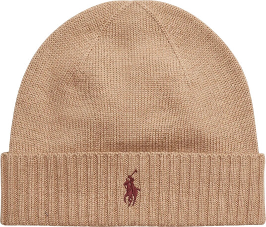 Polo Ralph Lauren Merino Beanie Camel Melange