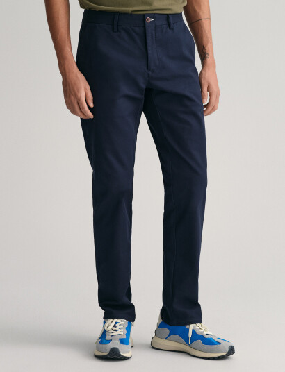 GANT Slim Chinos - Navy - 31 x 34