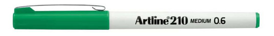 Artline 210 Medium Writing Pen Grønn 0.6 tupp