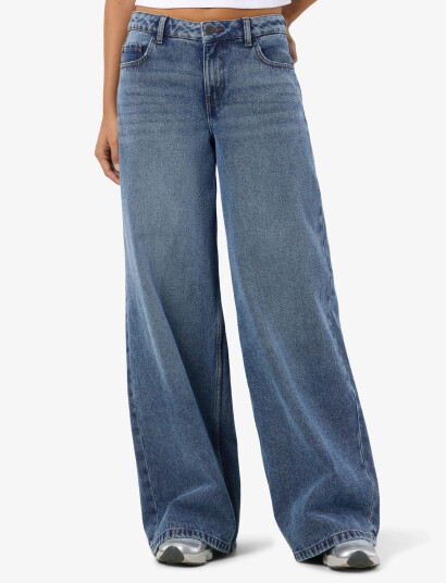 NOISY MAY Nmkettie Mw Wide Jeans Vi557Mb Noos   Blue   29 x 30