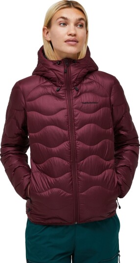 Peak Performance Helium Down Hood Jacket Women Burgunder XL