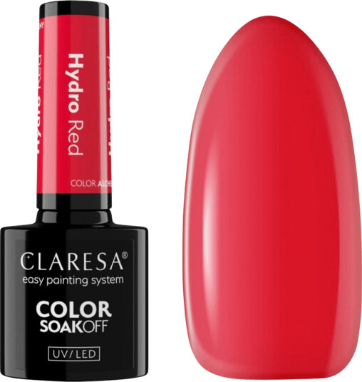 Claresa Hybrid Soak Off Nail Polish Alchemy Hydro Red 5ml
