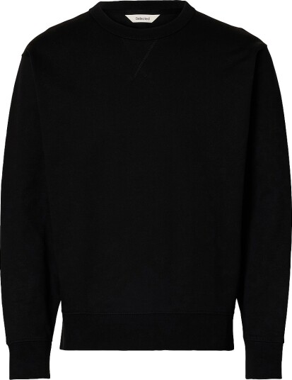 Selected HOMME Sweatshirt slhRelaxluke LS Sweat Crew Neck Svart