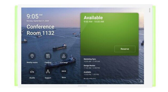 Crestron Electronics Crestron Room Scheduling Touch Screen TSS-1070-T-W-S-LB KIT  for Microsoft Teams  room manager  Bluetooth 802.11a/b/g/n/ac  smooth white