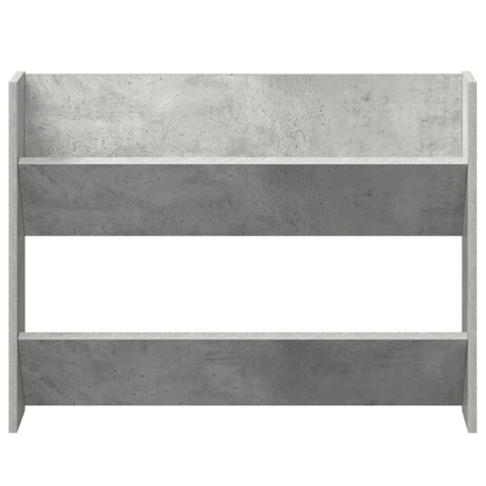 vidaXL Veggskoskap 2 stk betonggr? 80x18x60 cm sponplate
