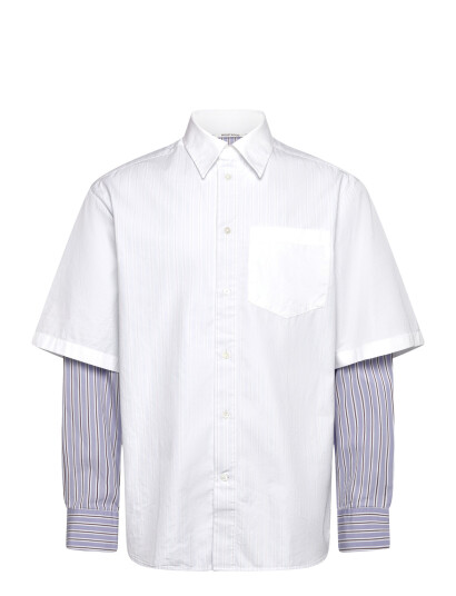 WOOD WOOD Wwdom Db Sleeve Stripe Shirt White S WOOD WOOD Wwdom Db Sleeve Stripe Shirt White S