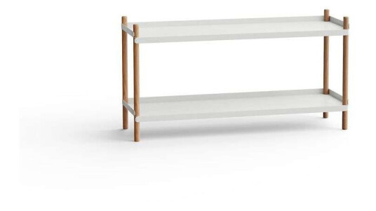 NINE - Bolt Shelving 1000 2 Shelves Grey NINE NINE - Bolt Shelving 1000 2 Shelves Grey NINE