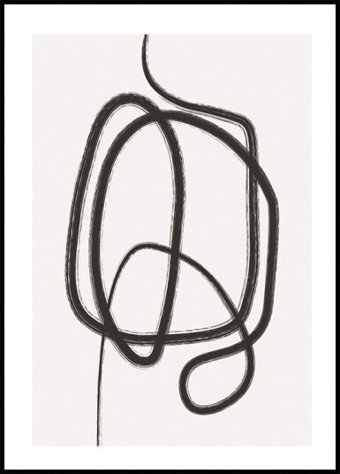Line Art Knot Plakat Plakat / 50x70cm