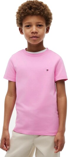 Tommy Hilfiger Essential Cotton Reg Fit Tee Ss Pink 128 Tommy Hilfiger Essential Cotton Reg Fit Tee Ss Pink 128