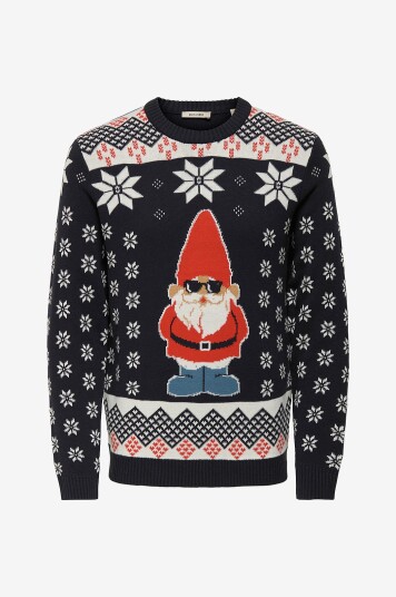 ONLY & SONS Genser Onsx max Reg Crew Knit Blå