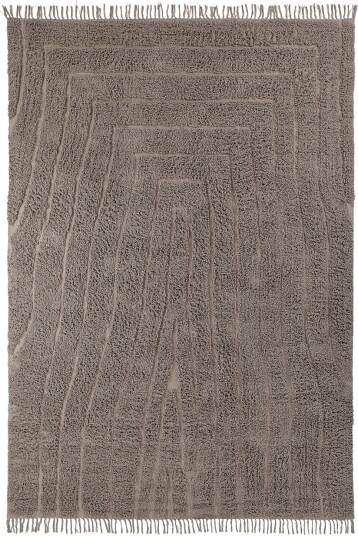 Ryetepper Farley Natural Cotton Shaggy taupe Størrelse: 80 x 150 cm