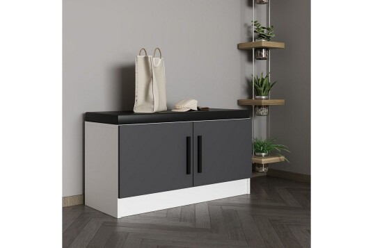 Hew Garderobeskap 90x35 cm Antrasitt
