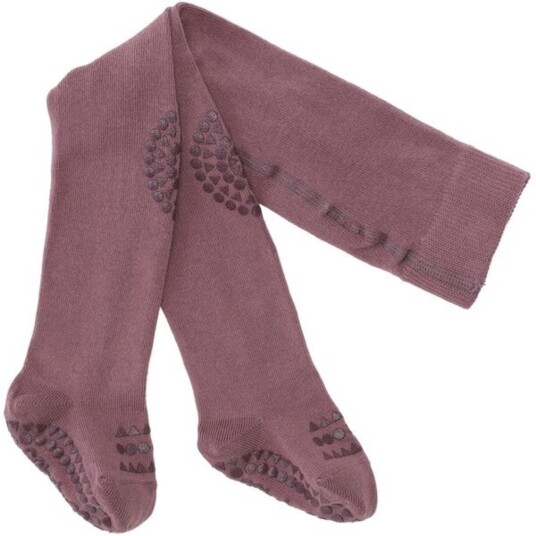 Gobabygo Misty Plum Crawling Strømpebukser Organic Bomull 12 18 mdr