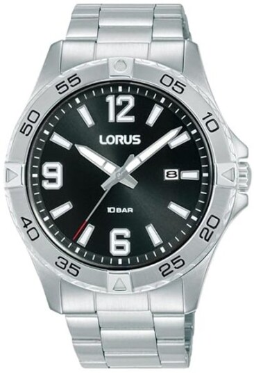 Lorus Herreklokke RH985QX9 Sports Sort/Stål Ø42 mm Lorus Herreklokke RH985QX9 Sports Sort/Stål Ø42 mm