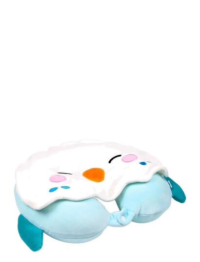 Puckator Hoodeazzz Beans & Co Pepper The Cat Plush Memory Foam Travel Pillow & Hood Blue ONE SIZE Puckator Hoodeazzz Beans & Co Pepper The Cat Plush Memory Foam Travel Pillow & Hood Blue ONE SIZE