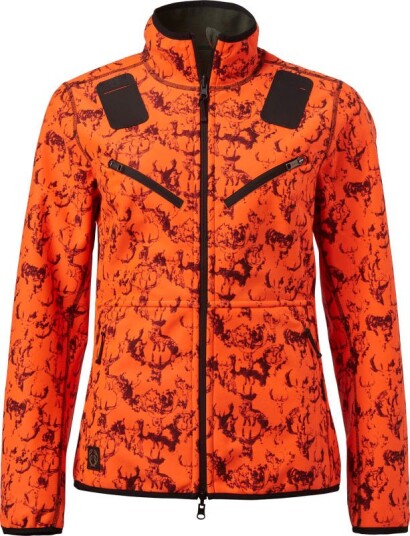 Chevalier Women's Mist Windblocker Reversible Jacket 36W , High Vis Orange Deer