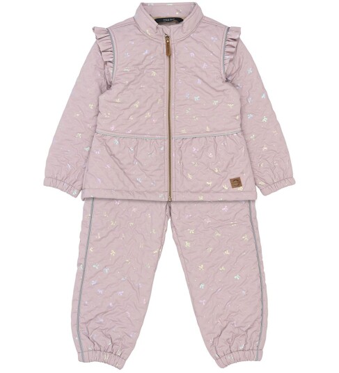 Mikk line Thermal+ Frill Set Aop Purple 98 Mikk line Thermal+ Frill Set Aop Purple 98