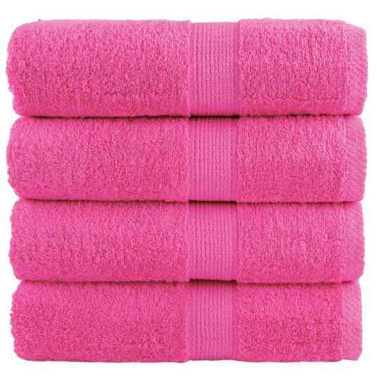 Premium gjestehåndklær SOLUND 4 stk rose 30x50 cm 600 g/m2 Premium gjestehåndklær SOLUND 4 stk rose 30x50 cm 600 g/m2