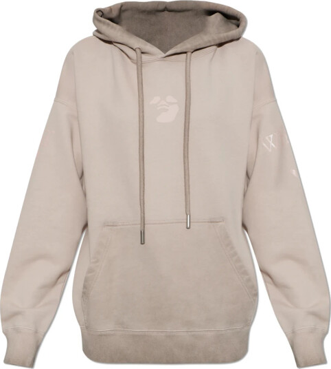 Off White Dame Gensere & Hettegensere Beige M,