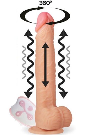 Realistic Remote Control Vibrating Dildo