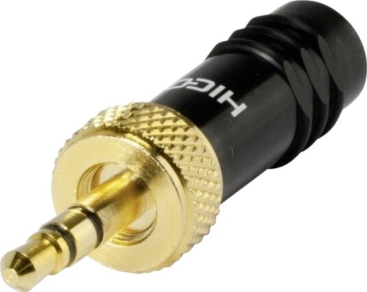 Hicon Hi-J35s-Screw-M Jackkontakt 3,5 Mm Rette Poler: 3 Stereo Svart 1 Stk