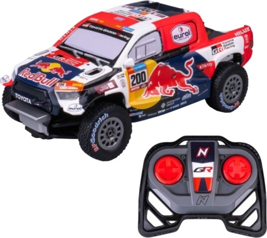 Nikko Toyota Gazoo Racing Dakar RC Red Bull Rød Fjernstyrt Bil 1:18 25 cm 6+ År