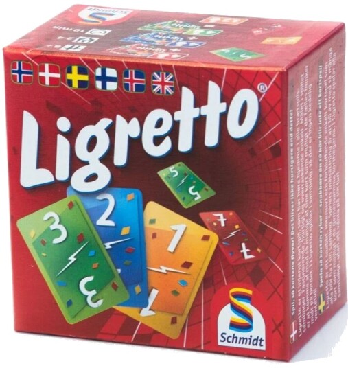 Ligretto Rød Kortspill for 2-4 Spillere - Raskt og Morsomt Barnespill