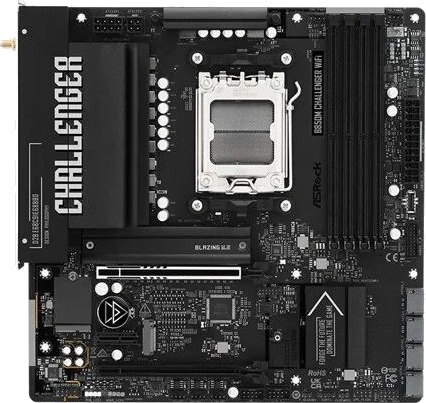 ASRock B850M Challenger Hovedkort Micro-ATX AM5 med WiFi 7