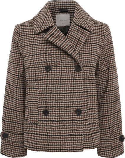 FREE/QUENT Fqsalia Jacket   DESERT TAUPE W. BLACK   XXL