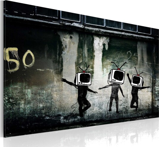 Bilde Tv Heads Dance Banksy 60x40 Artgeist sp. z o. o.