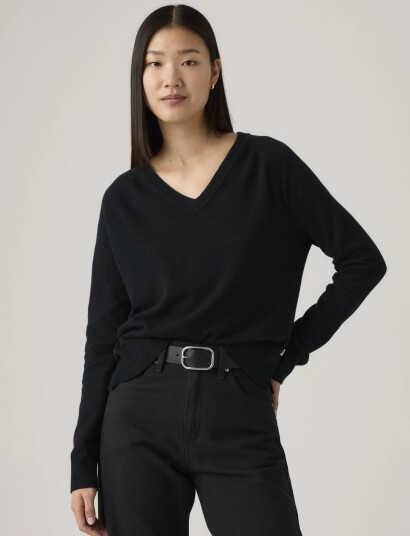 Levi"s® Super Soft Vneck Pullover Anth Black XS Levi"s® Super Soft Vneck Pullover Anth Black XS