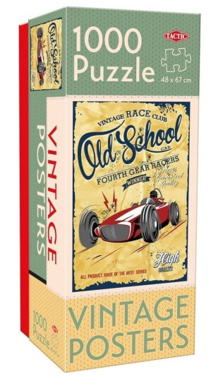 Tactic Puzzle Lovers Vintage Posters Old School Gear Racers 1000 Pcs Puzzle Tactic Puzzle Lovers Vintage Posters Old School Gear Racers 1000 Pcs Puzzle