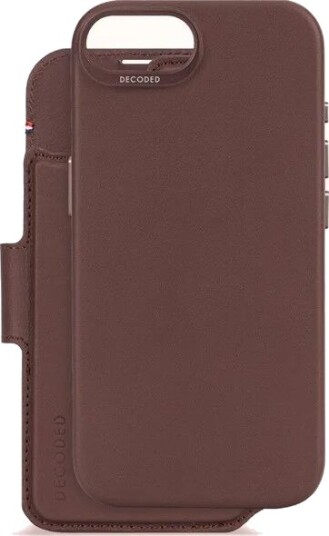 Decoded Detachable Wallet for iPhone 16e Chocolate Brown