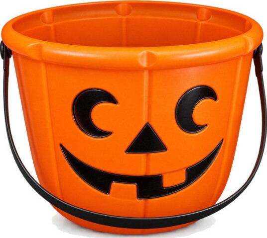 Halloween Gresskar Godteribøtte med Håndtak Oransje