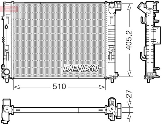DENSO DRM23085 Radiator motorkjøling