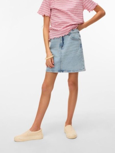 Vero Moda Girl Vmtessa Hr Short Dnm Skirt Mix Girl Blue 164