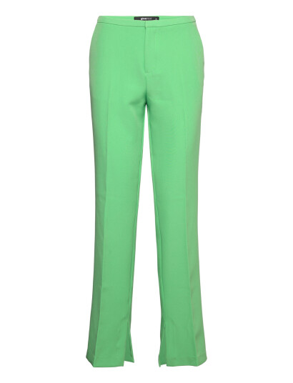 Gina Tricot Jane Mid Waist Trousers - Green - 34 Gina Tricot Jane Mid Waist Trousers - Green - 34